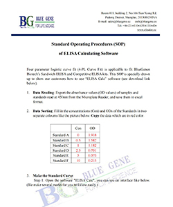 How to Analyze ELISA Data SOP of ELISA Calculating Software