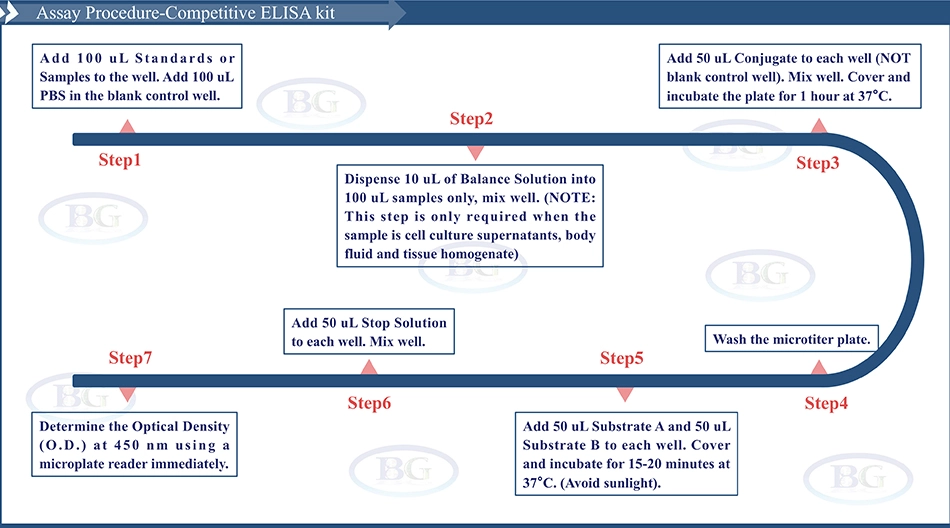 Summary of the Assay Procedure for Canine Aquaporin 1 ELISA kit