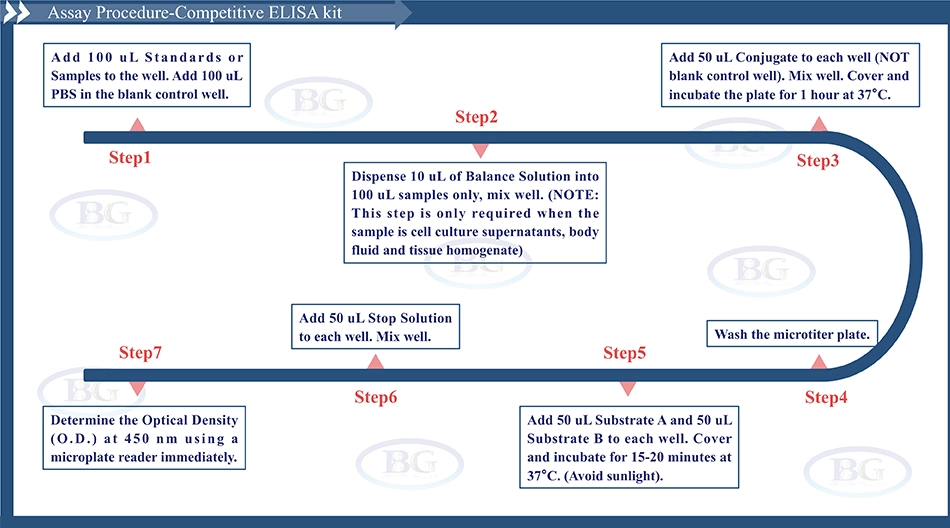 Summary of the Assay Procedure for Bovine 3-Hydroxybutyric acid ELISA Kit
